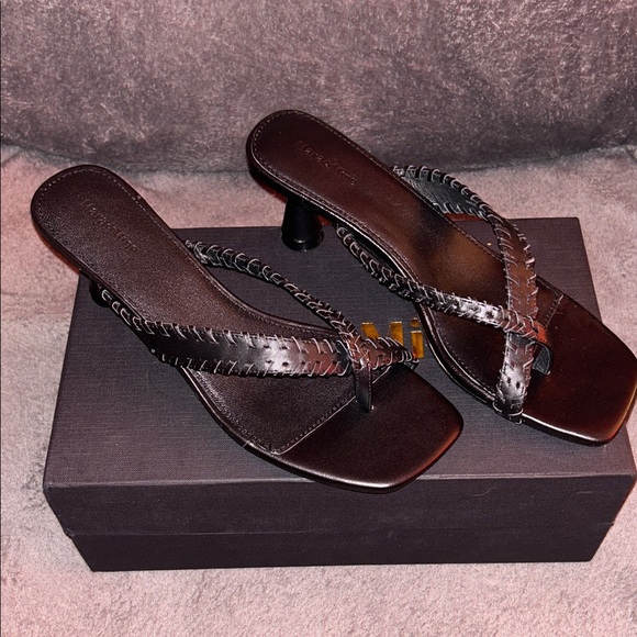 Elegant Black Tamara Sandal Heels - Picture 2 of 8